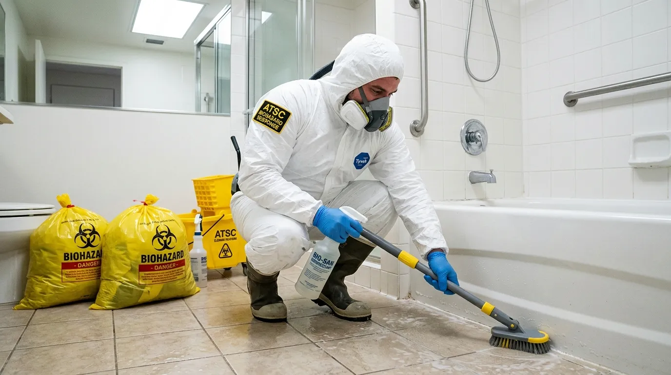 Decontamination equipment deployed for Blood Cleanup in Sausalito